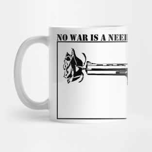 No war is a need - Black Mug